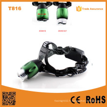 T816 High Power LED Headlamp Zoom réglable Focus Meilleur LED LED